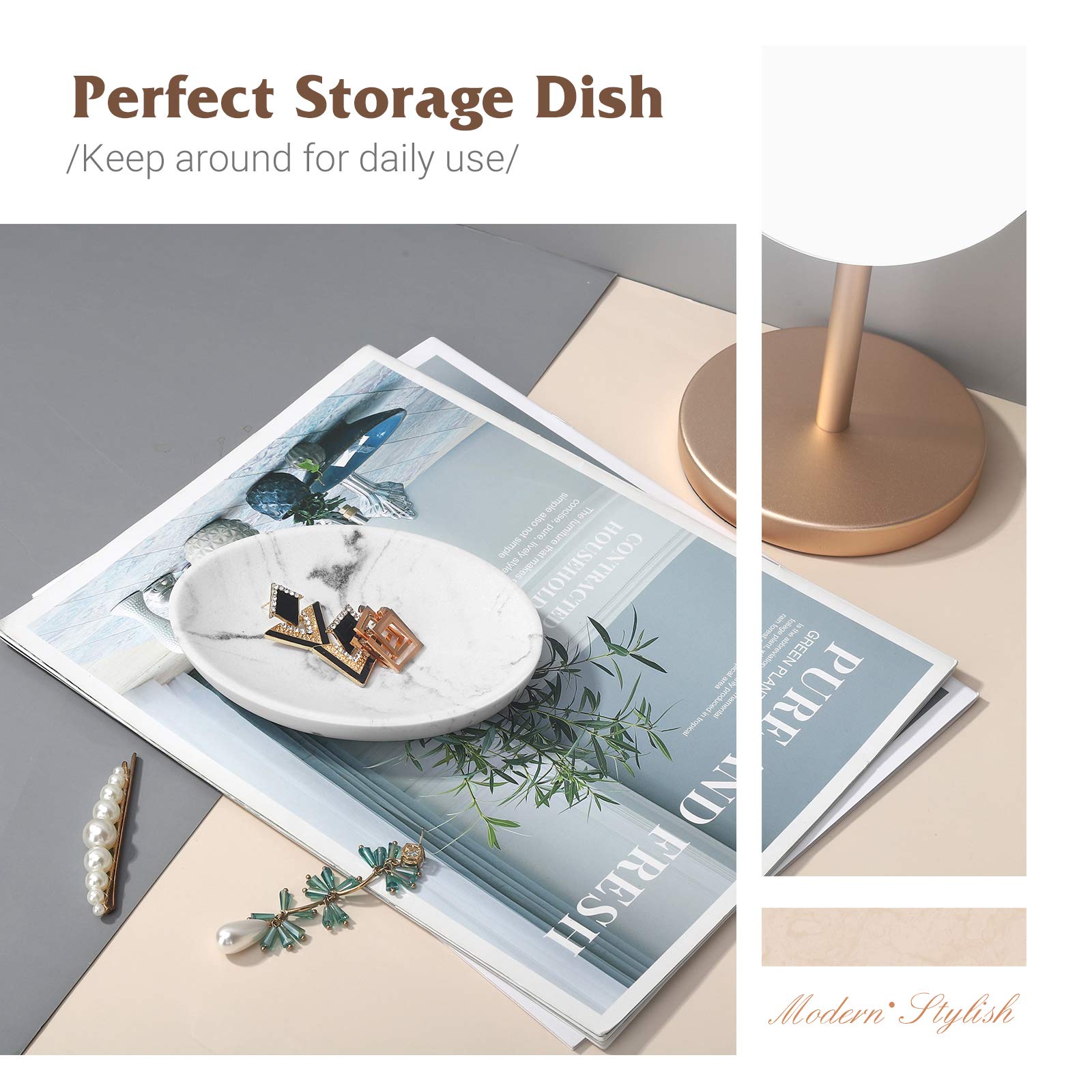 Shinowa Resin Soap Dish with Sponge Holder - Mini Bathroom Storage Tray for Shower, Vanity & Kitchen Countertop Organization - Gravel White - Perfect for Small Spaces & Travel