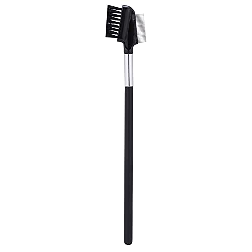 Eyebrow & Eyelash Brush 2-in-1 - Lightweight Black Makeup Brush for Perfect Brows & Lashes - Ideal for Professional Makeup Artists & Home Beauty Routines