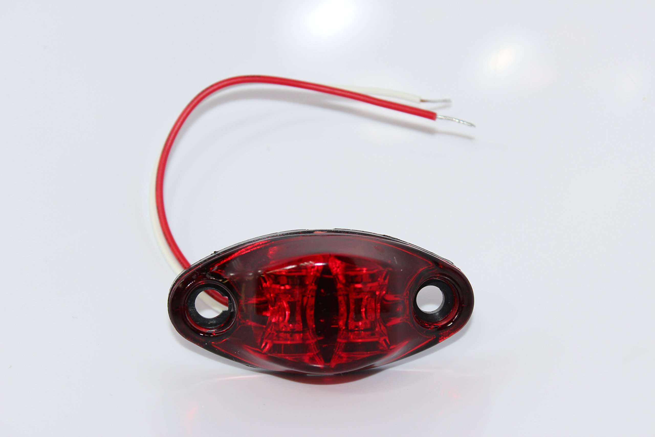 Kaper II L04-0037R Red LED Marker Light & Clearance Light - Heavy Duty Truck Trailer Safety Lights for Night Visibility & Road Compliance