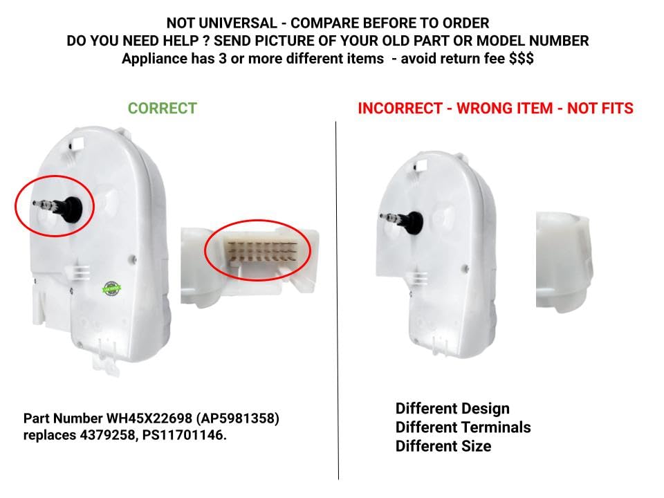 GLOB PRO SOLUTIONS AP5981358 Washer Timer Replacement Part - Compatible with PS11701146 & EAP11701146 - Perfect for Washing Machine Repairs and Maintenance