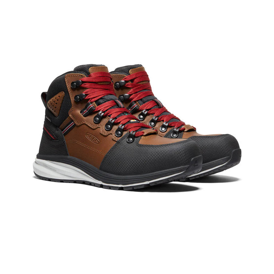 Men's CSA Approved Safety Red Hook Mid Waterproof Work Boots - Durable & Slip-Resistant for Construction & Industrial Work