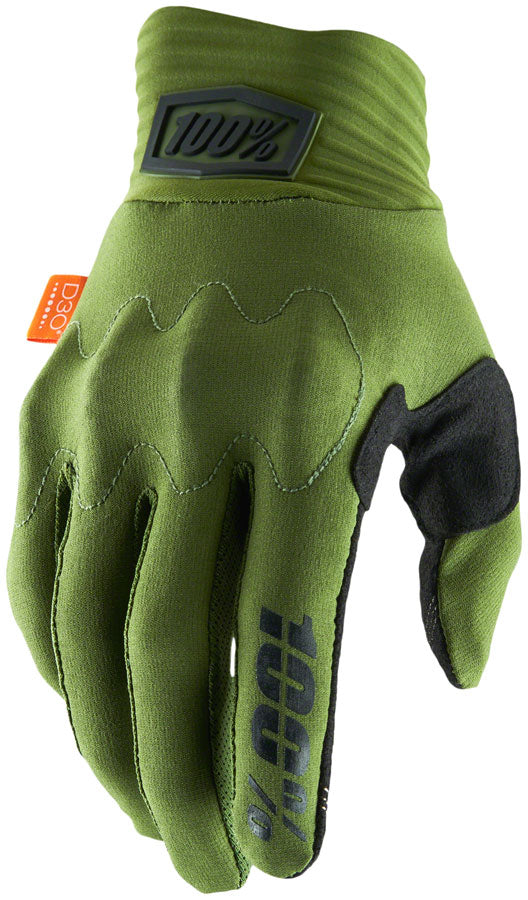 100% Cognito Tactical Gloves - Army Green/Black, Full Finger, Men's Small - Ideal for Outdoor Activities, Hunting, and Military Training
