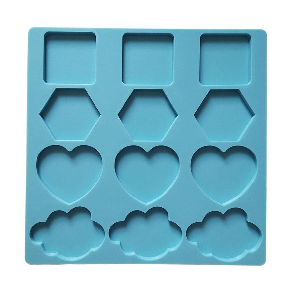 DIY Phone Grip Epoxy Resin Mold - 12 Cavity Irregular Round Silicone Mould for Phone Socket Mount Holder, Jewelry Making, Craft Projects, and Creative Accessories