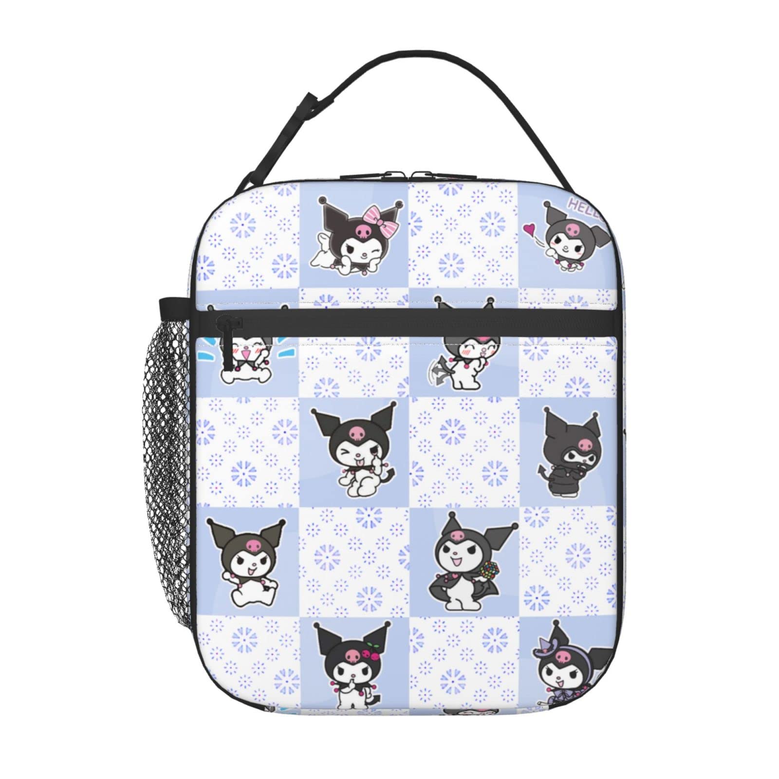 Cute Kawaii Anime Cartoon Insulated Lunch Bag - Reusable Food Container for School, Work, Picnic & Travel | Bento Box, Meal Prep & On-the-Go Dining