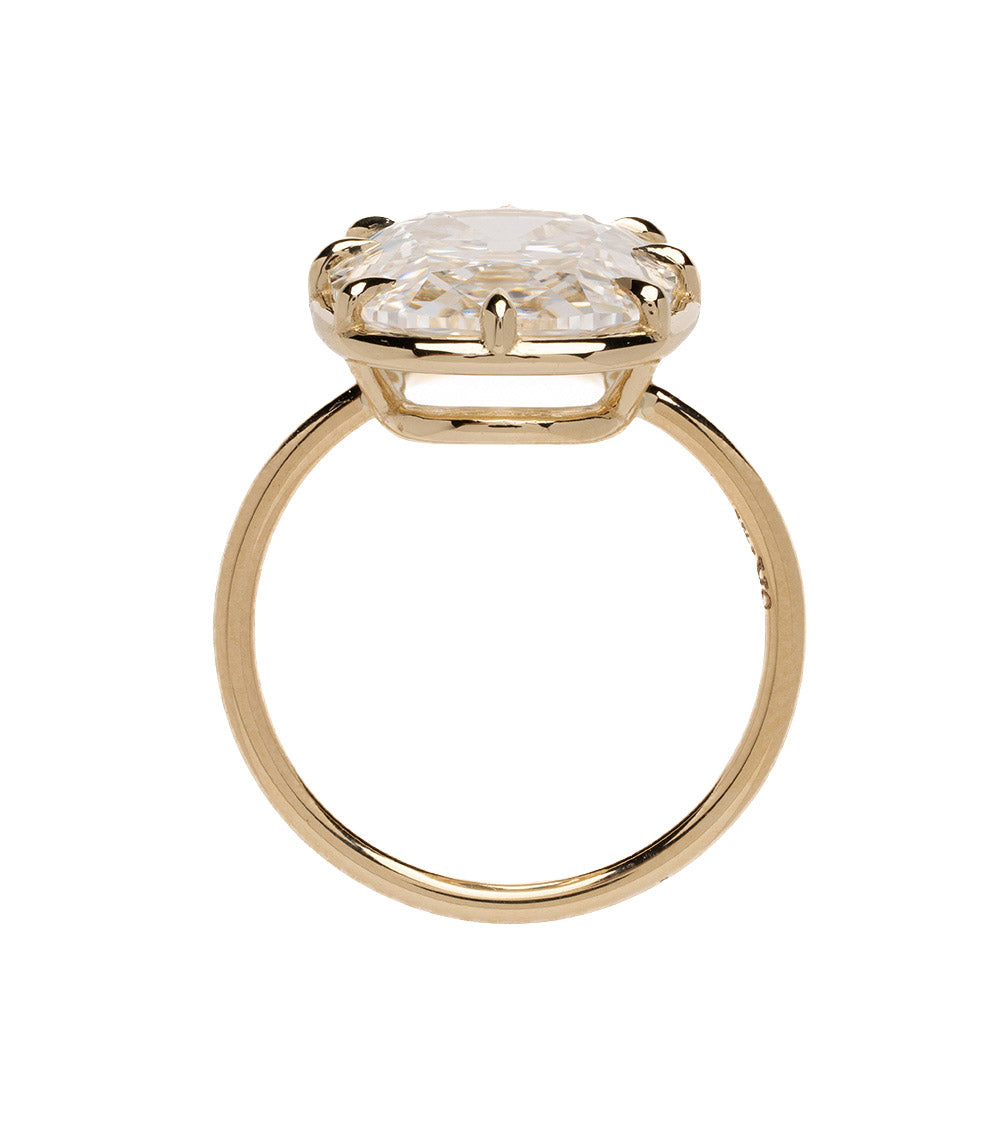 5.55 Carat Gigi Flat Cushion Cut Diamond Engagement Ring for Women - Perfect for Proposals, Anniversaries & Special Occasions