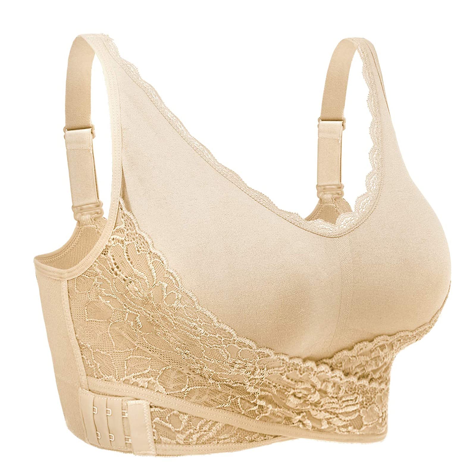 Women's Lace Sports Bra Push Up with Removable Pads - Breathable Yoga Bra for Fitness, Running & Workout - Perfect for Gym, Pilates & Active Lifestyle