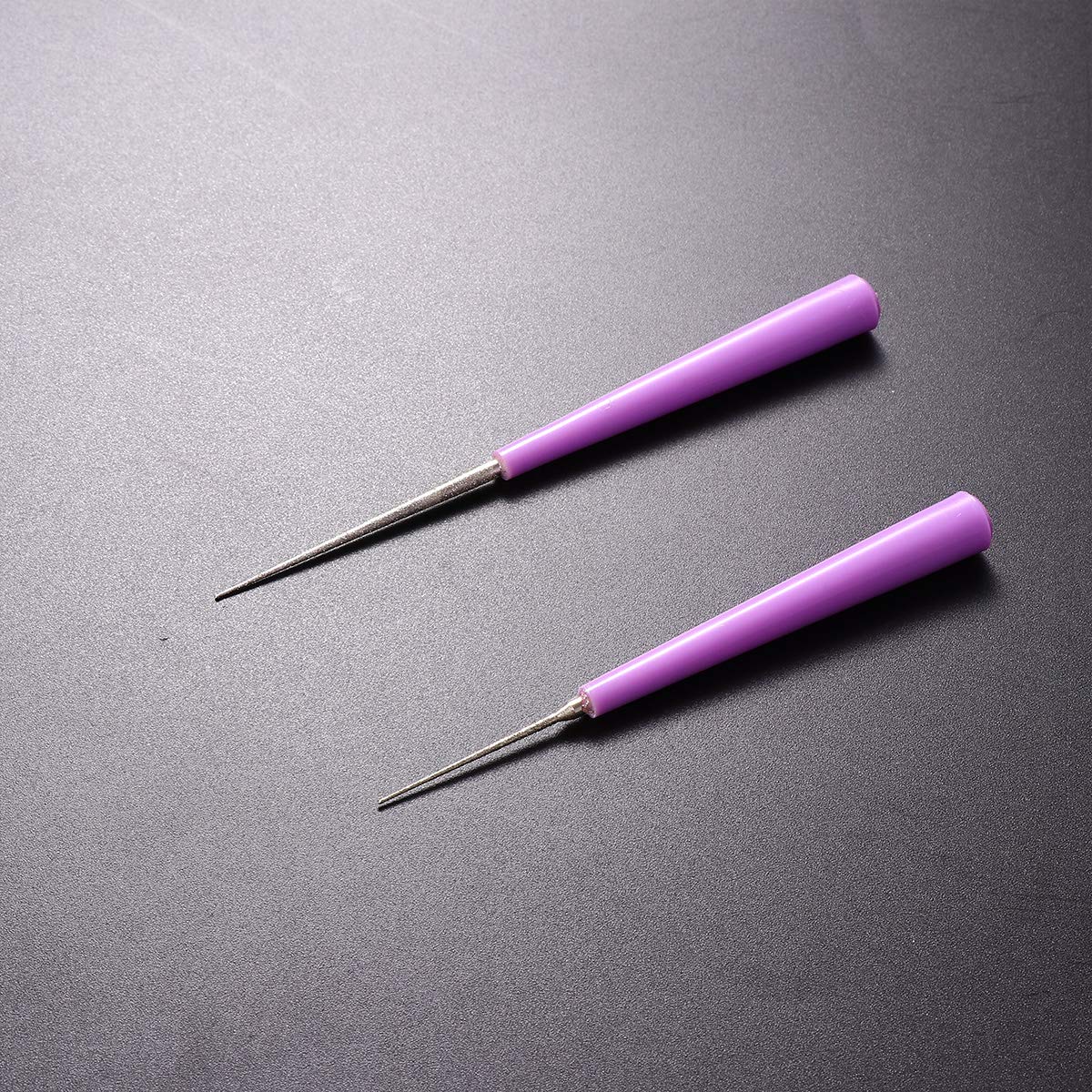 2 Pcs Diamond Tipped Bead Reamer Replacement Tips - Professional Bead Hole Opener Tool for Jewelry Making, DIY Crafts, Pearl & Gemstone Drilling - Perfect for Beading, Jewelry Repair & Craft Projects