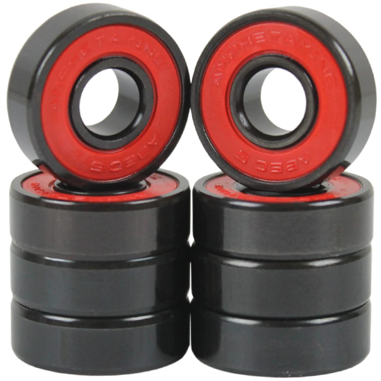 Premium Skateboard Hardware Refresh Kit - ABEC 5 Bearings, Shock Pads, 1