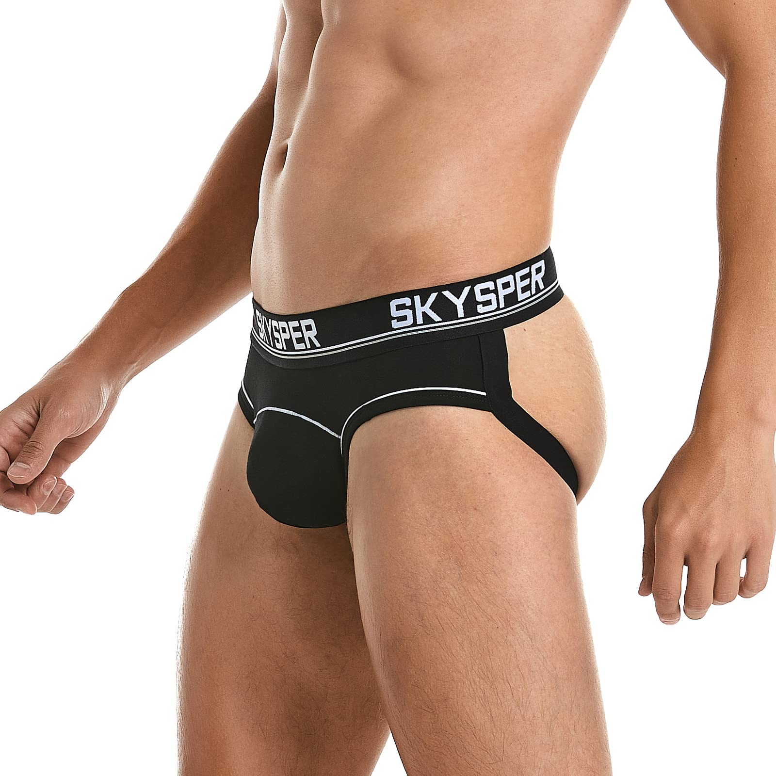 SKYSPER Men's Athletic Jockstrap Support Underwear - Breathable & Comfortable for Sports, Workout & Active Lifestyle
