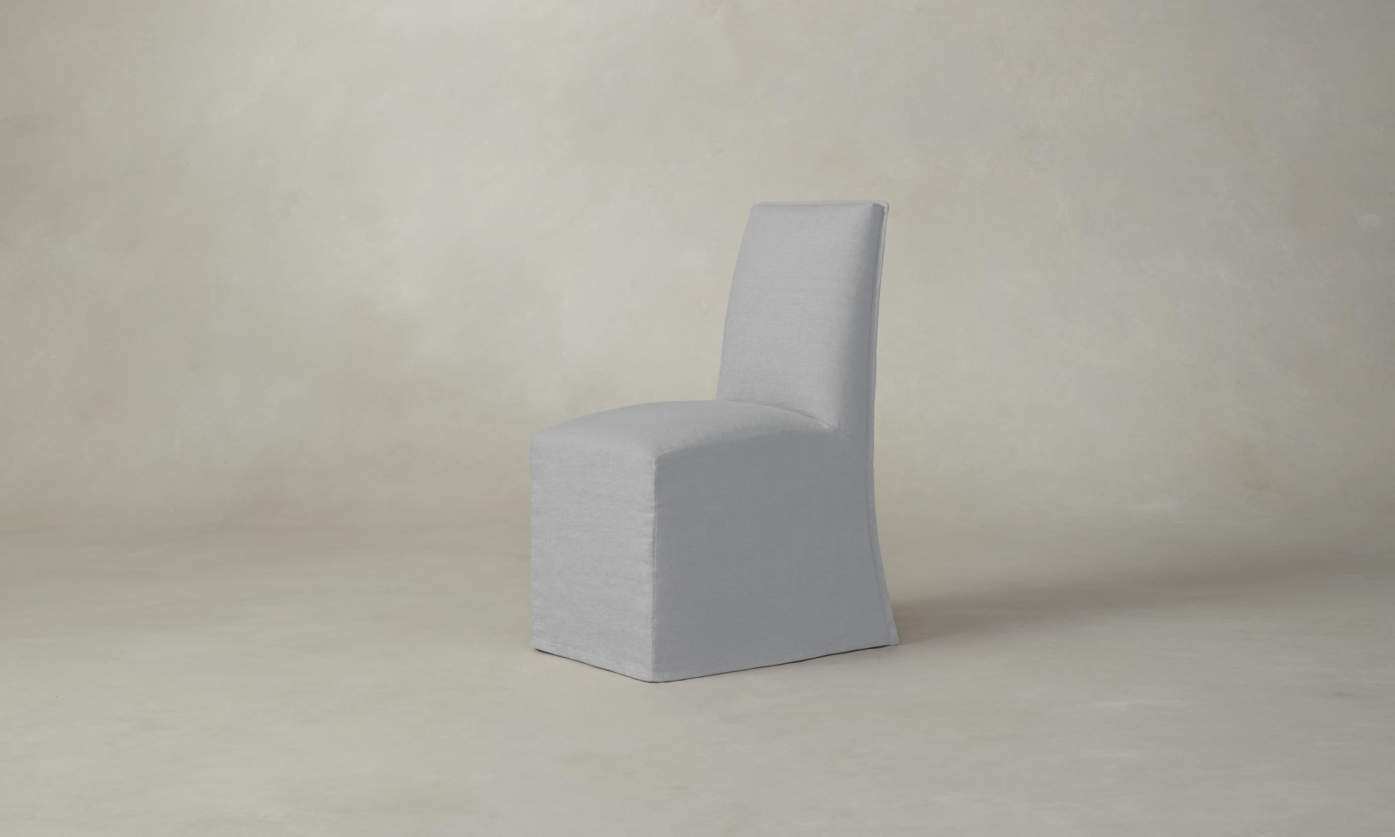 Premium Beacon Dining Chair - Performance Linen Weave Cloud Fabric - Modern Comfort for Kitchen, Dining Room & Office Spaces