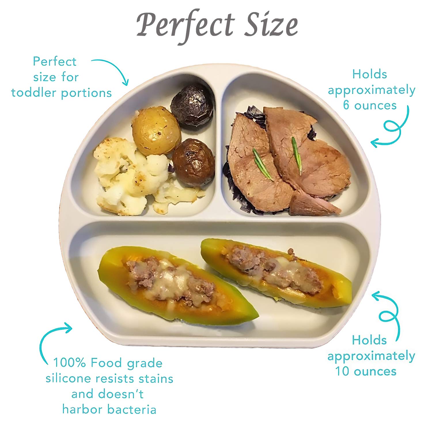 BPA-Free Silicone Suction Plates for Babies - Non-Slip High Chair & Table Use
