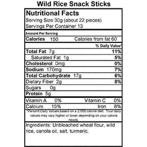 Happy Herbert's Wild Rice Snack Sticks - Gluten Free, Non-GMO, 14oz (12 Pack) | Healthy On-The-Go Snacks for Hiking, Office & School Lunch
