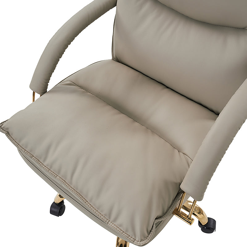 Waterproof PU Leather 360-Degree Swivel Office Chair - Ergonomic Desk Chair for Home & Office Workspace - Perfect for Long Hours of Sitting, Gaming, and Conference Rooms