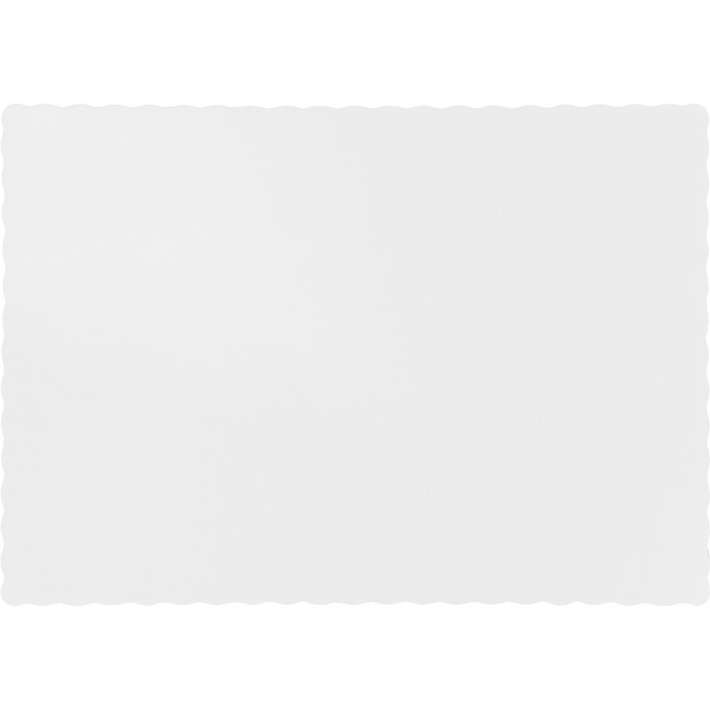 600 Pack White Disposable Table Placemats 13.5 Inch - Bulk Party Supplies for Weddings, Restaurants & Family Gatherings