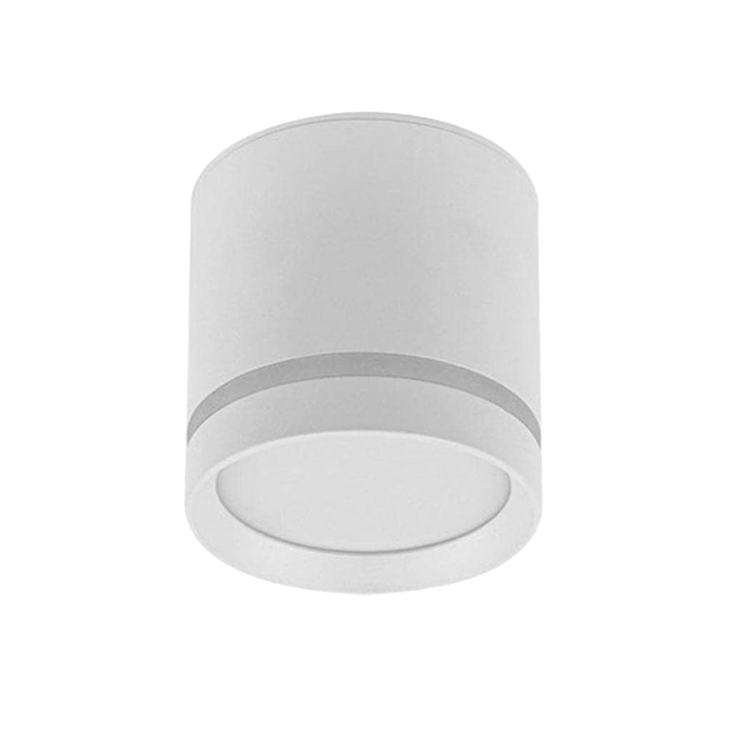 Gazechimp Aluminum LED Downlight COB Ceiling Lamp - Surface Mounted Side-Emitting Cylinder Light for Modern Office, Living Room, Hallway & Balcony Decor (White) - Energy Efficient Lighting Solution for Home & Commercial Spaces