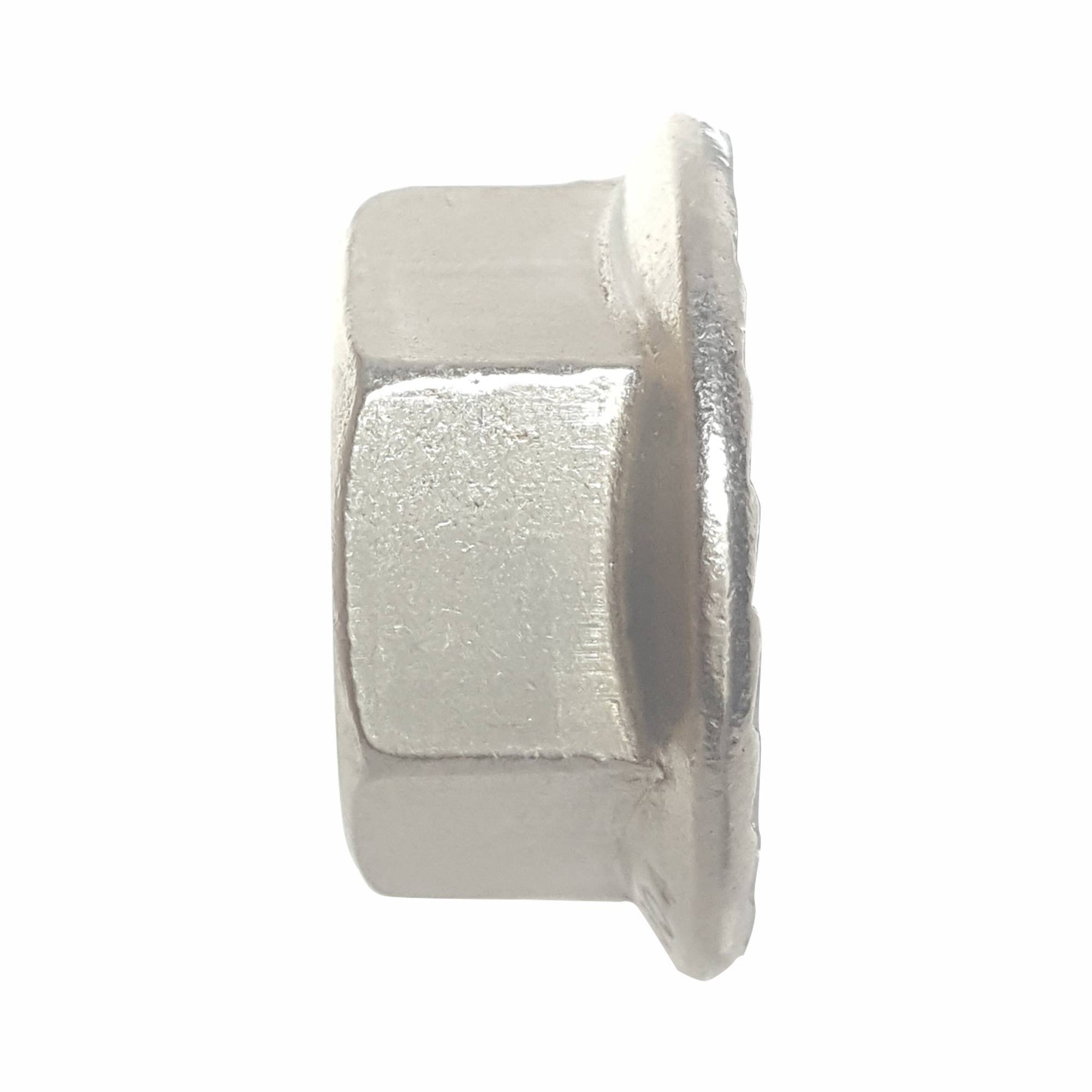 Stainless Steel 18-8 Serrated Flange Nuts - 3/8