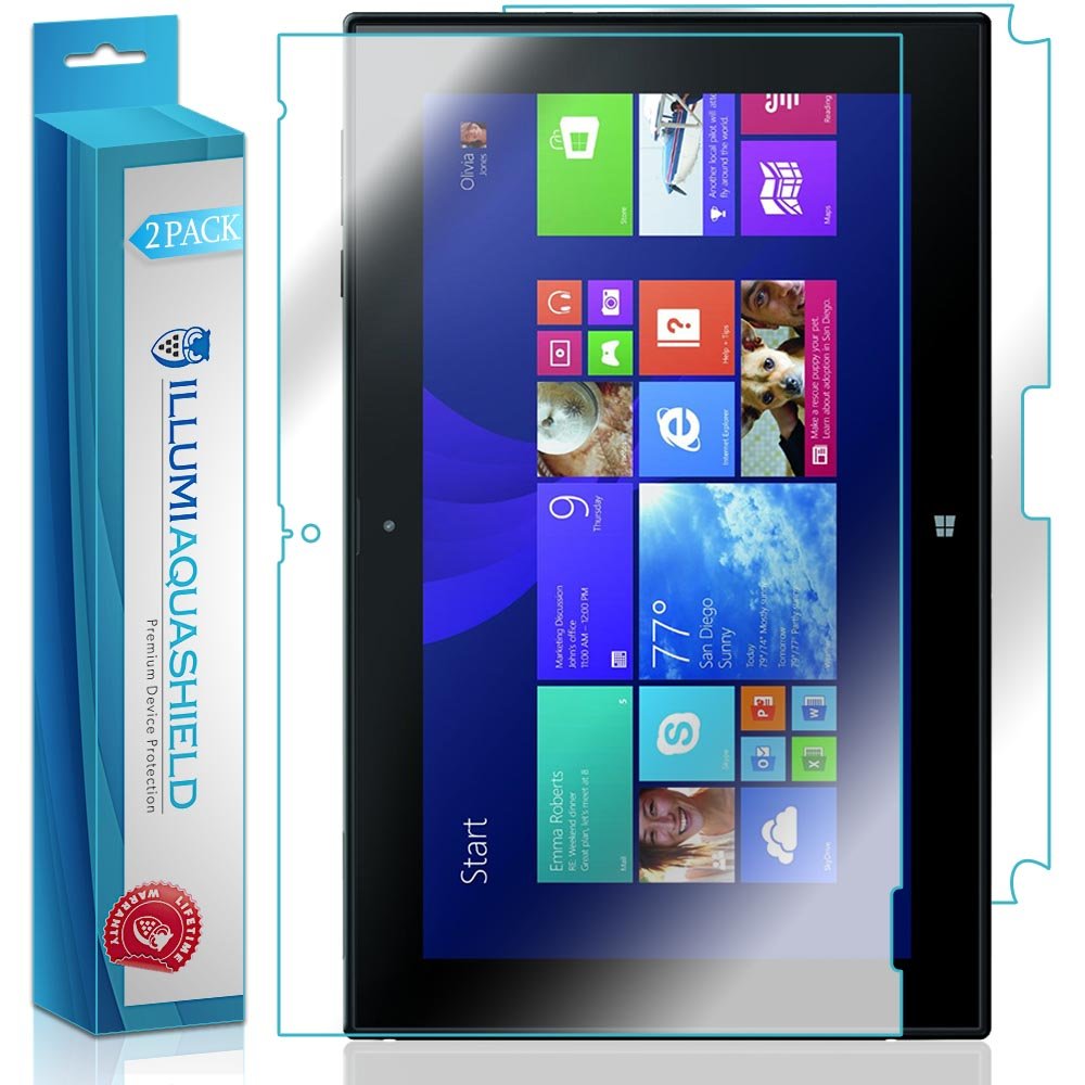 High-Quality ILLUMI AquaShield Screen Protector (2-Pack) - HD Clear TPU Film for Nokia Lumia 2520 Windows RT Tablet | Bubble-Free Front & Back Protection | Perfect for Work, Travel & Daily Use