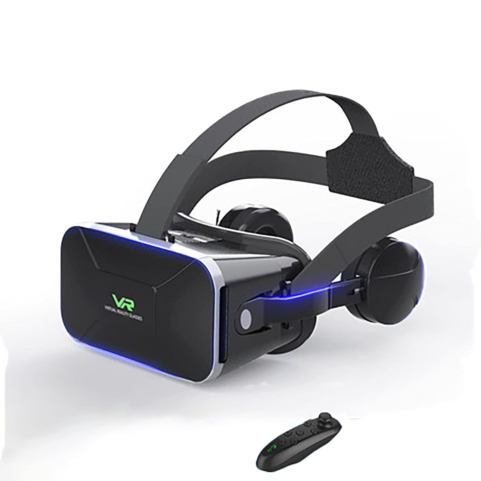 CYLZRCl VR Headset 3D Virtual Reality Glasses - Adjustable HD Eye Protection VR Goggles with Handle for Gaming, Movies & Immersive Experiences (Color: HD 2)
