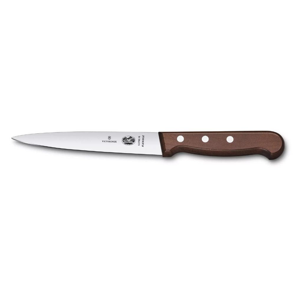 Victorinox 7-inch Fillet Knife with Wood Handle - Professional Fish Cleaning Knife for Fishing, Hunting & Outdoor Cooking (Model 5.3810.18)