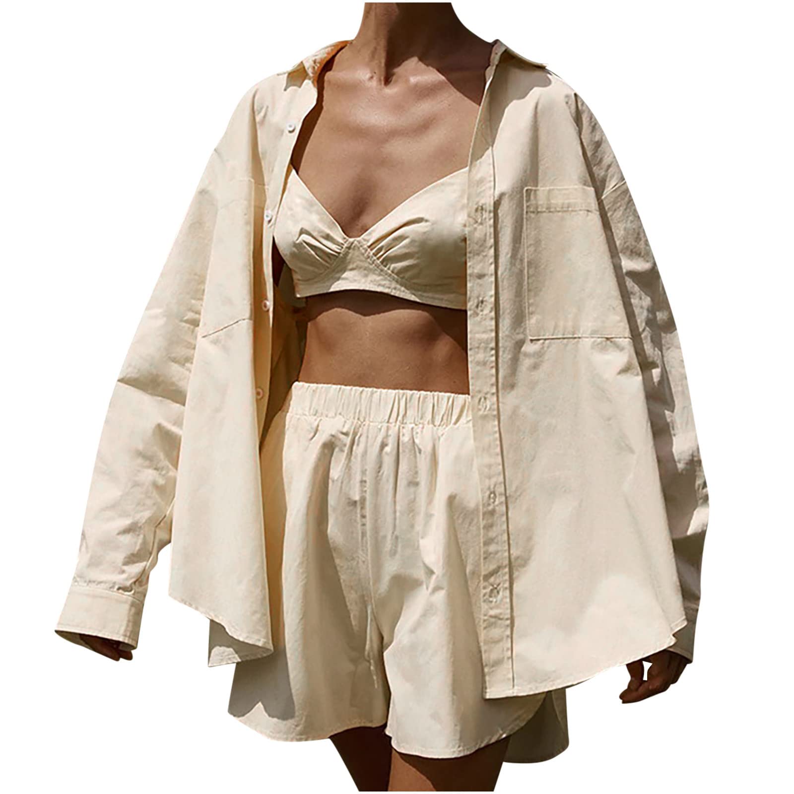 Couples Matching Outfits - Women's 2-Piece Lounge Shorts Set | Cute & Comfy Vacation Clothes for Mexico Trip | Perfect for Beach Getaways, Date Nights & Relaxing at Home