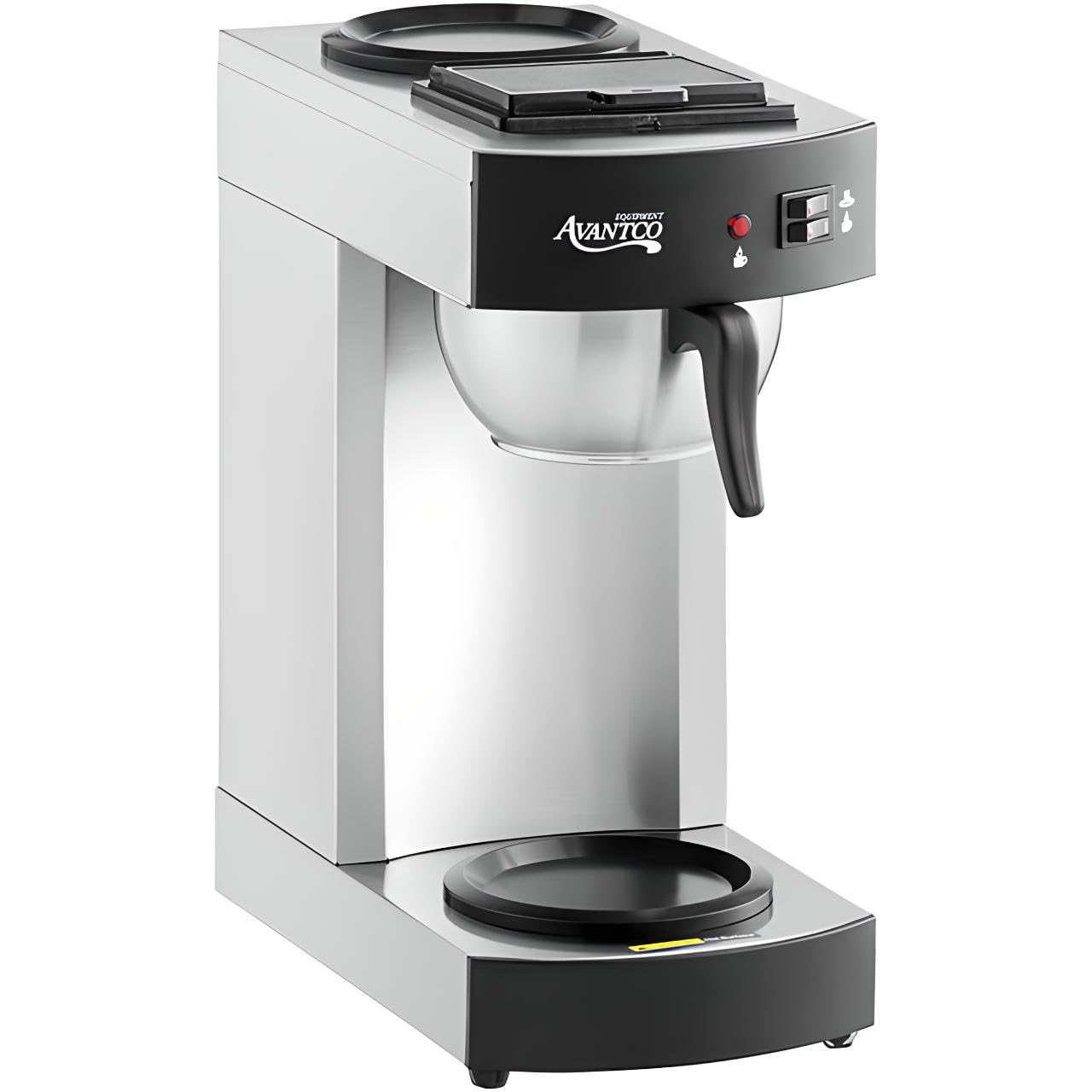 Avantco C10 12 Cup Commercial Pourover Coffee Maker with Dual Burners - 120V for Restaurants, Cafes & Offices - Fast Brewing & Large Capacity