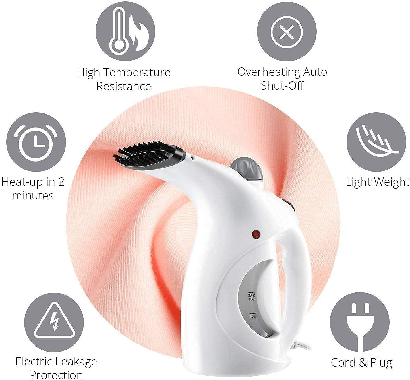 PUNZONE Nano-Ionic Facial Steamer for Cold & Cough Relief - Nano-Cure Beauty Cleanser for Men & Women - Portable Steam Machine for Adults & Kids - Perfect for Home Spa, Acne Treatment & Relaxation