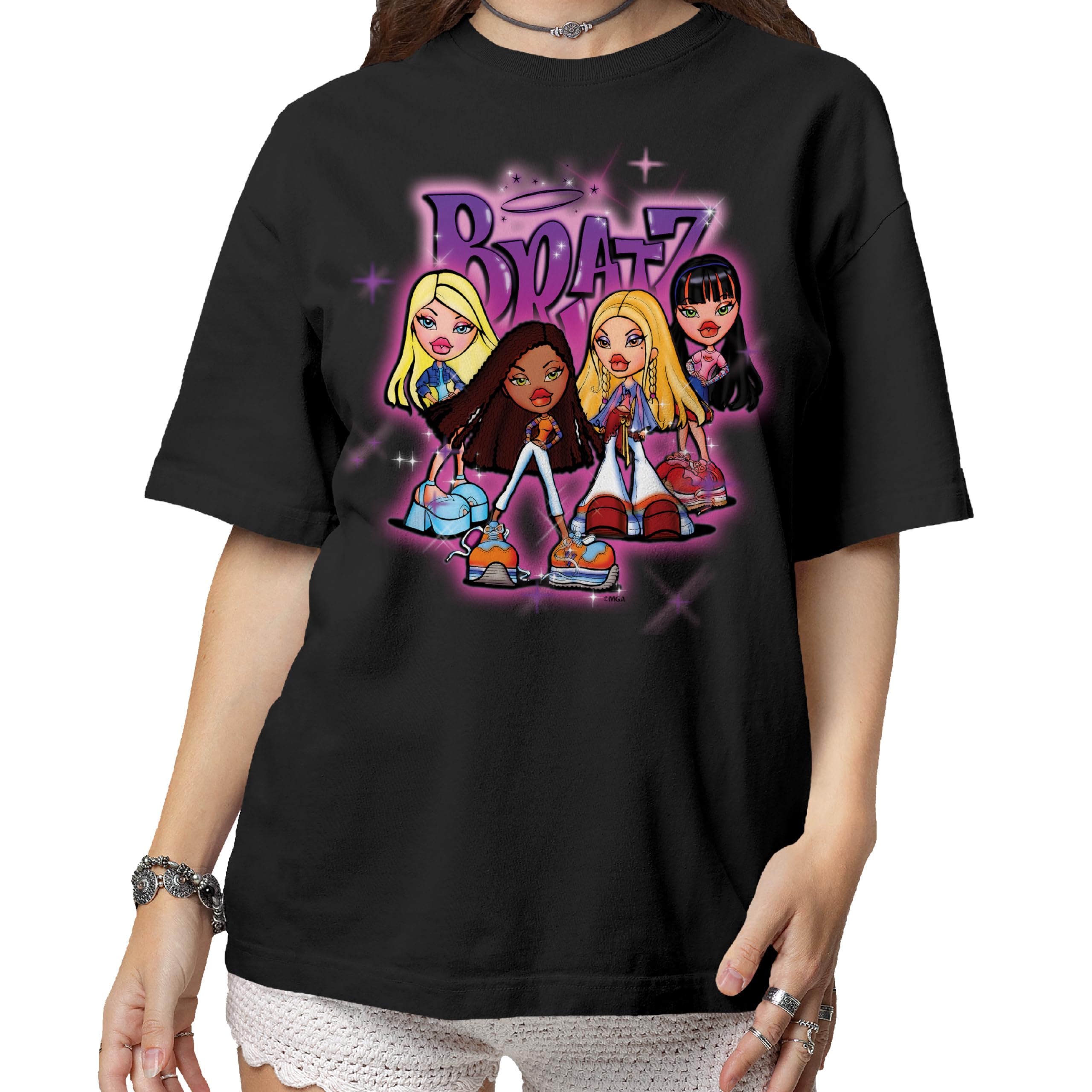 Bratz Graffiti Unisex Short Sleeve T-Shirt for Men & Women - Trendy Streetwear, Casual Outfit, Gift for Fans