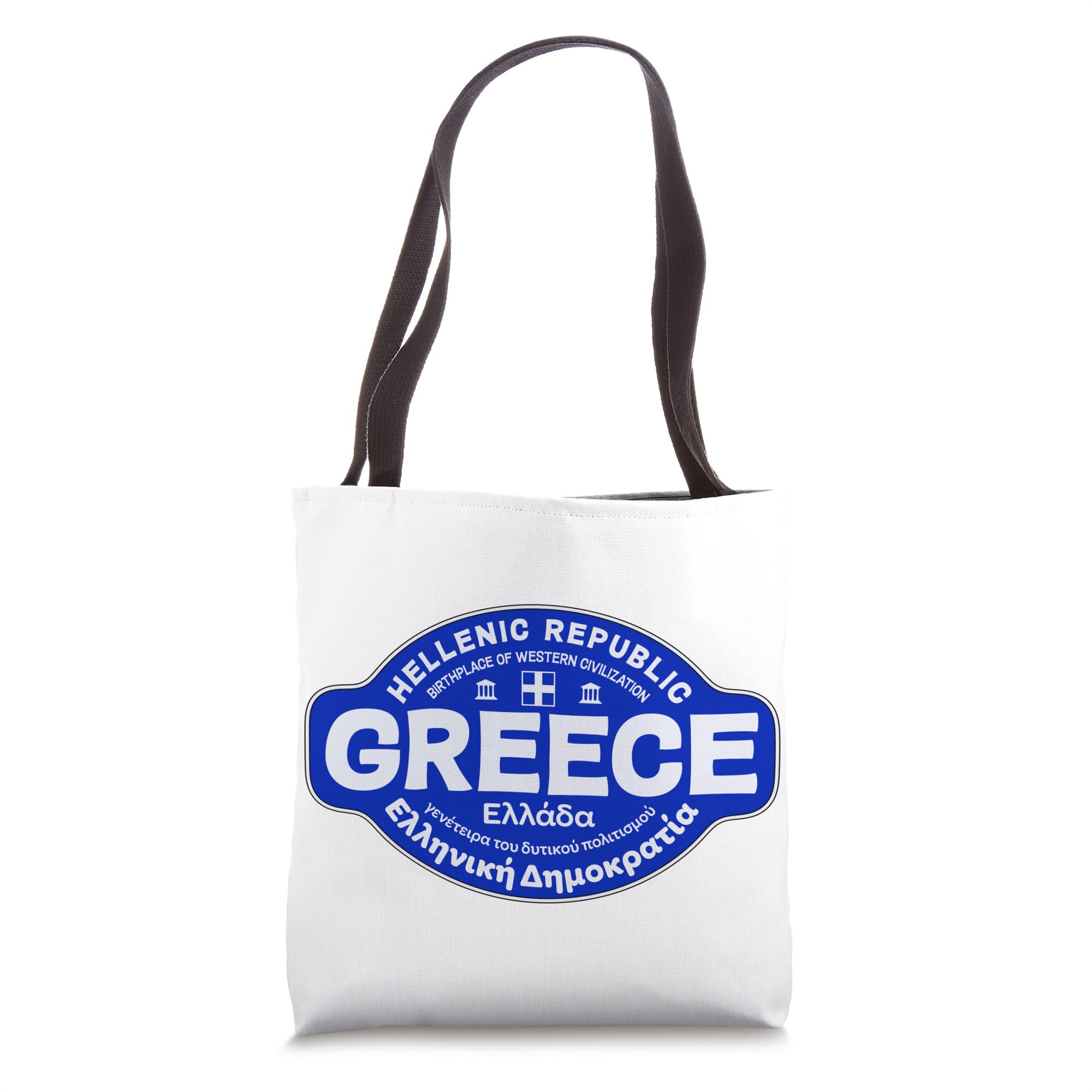 JCombs: Stylish Greece Themed Tote Bag - Durable Canvas Beach Bag for Women, Perfect for Travel, Shopping & Everyday Use