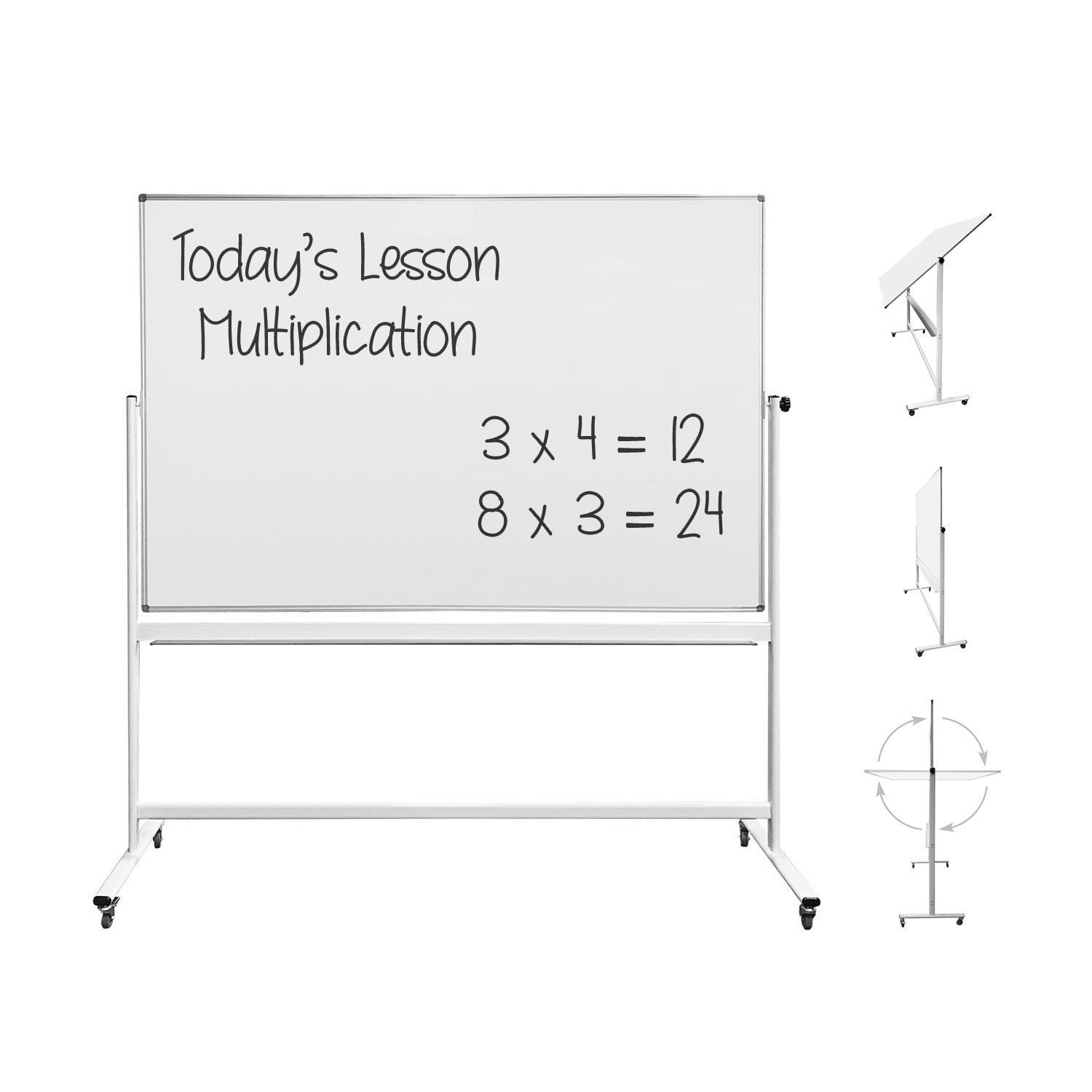 Thornton's Magnetic Mobile Whiteboard - 48