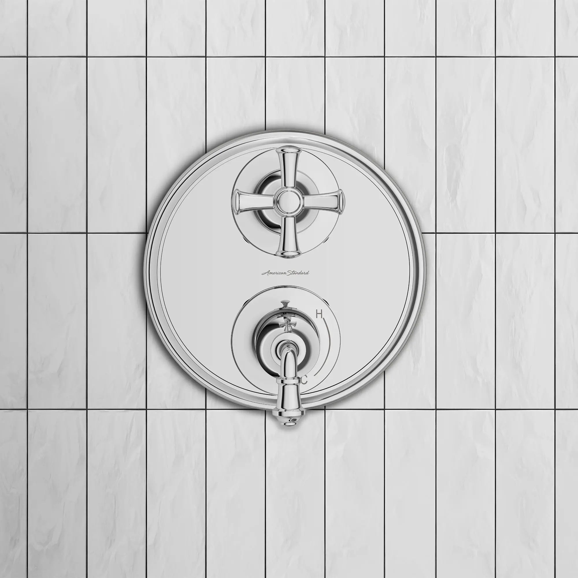 Delancey® 2 Handle Integrated Shower Diverter Trim Kit - Chrome Finish for Bathroom & Shower Remodel - Perfect for Modern Home Upgrades