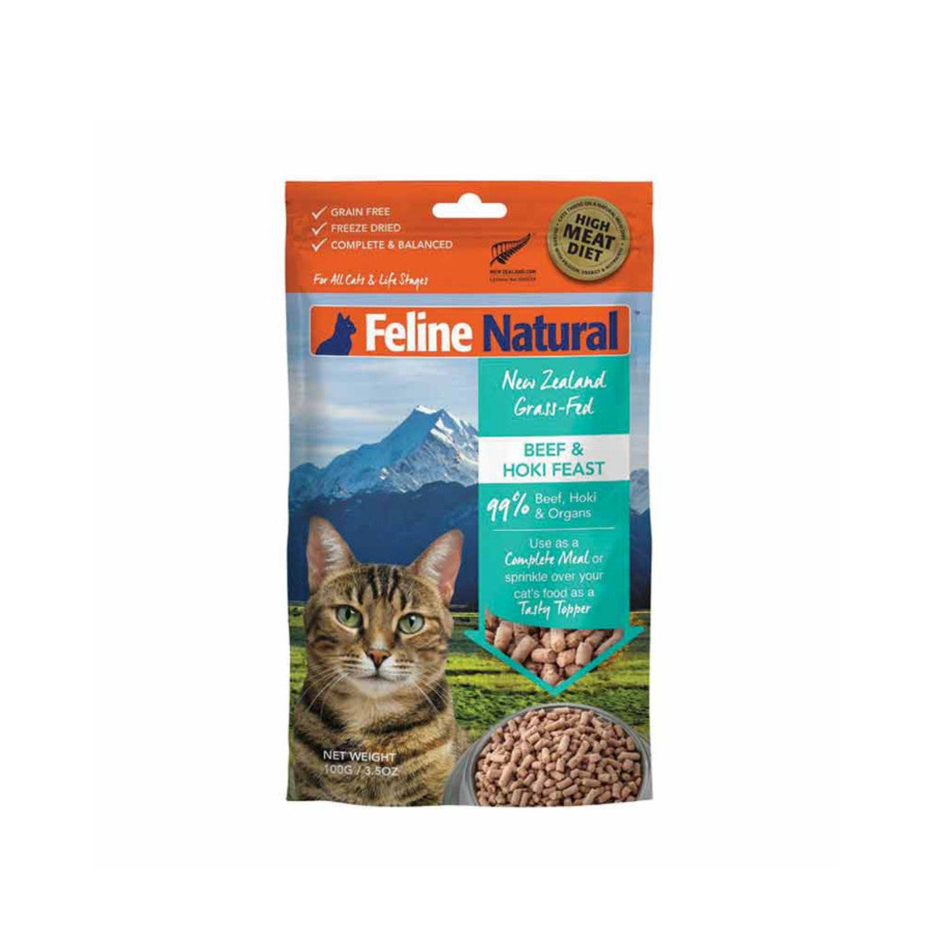 Premium Freeze-Dried Cat Food Variety Pack - Lamb, Chicken, Salmon, Beef & Hoki | Grain-Free, Natural Ingredients | 320g for Adult & Senior Cats | Perfect for Travel, Training & Picky Eaters