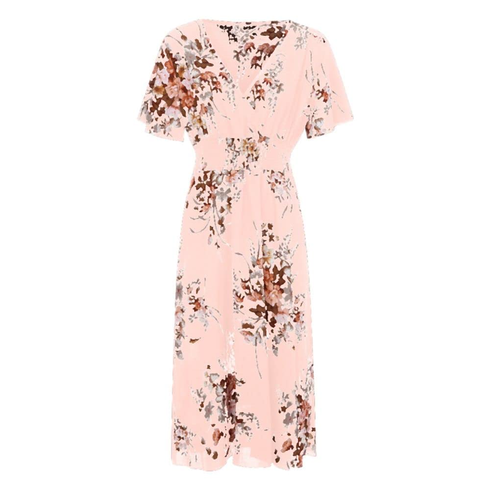 Floral Summer Dress for Women - Casual Sundress with Large Size - Perfect for Beach, Vacation, and Outdoor Parties