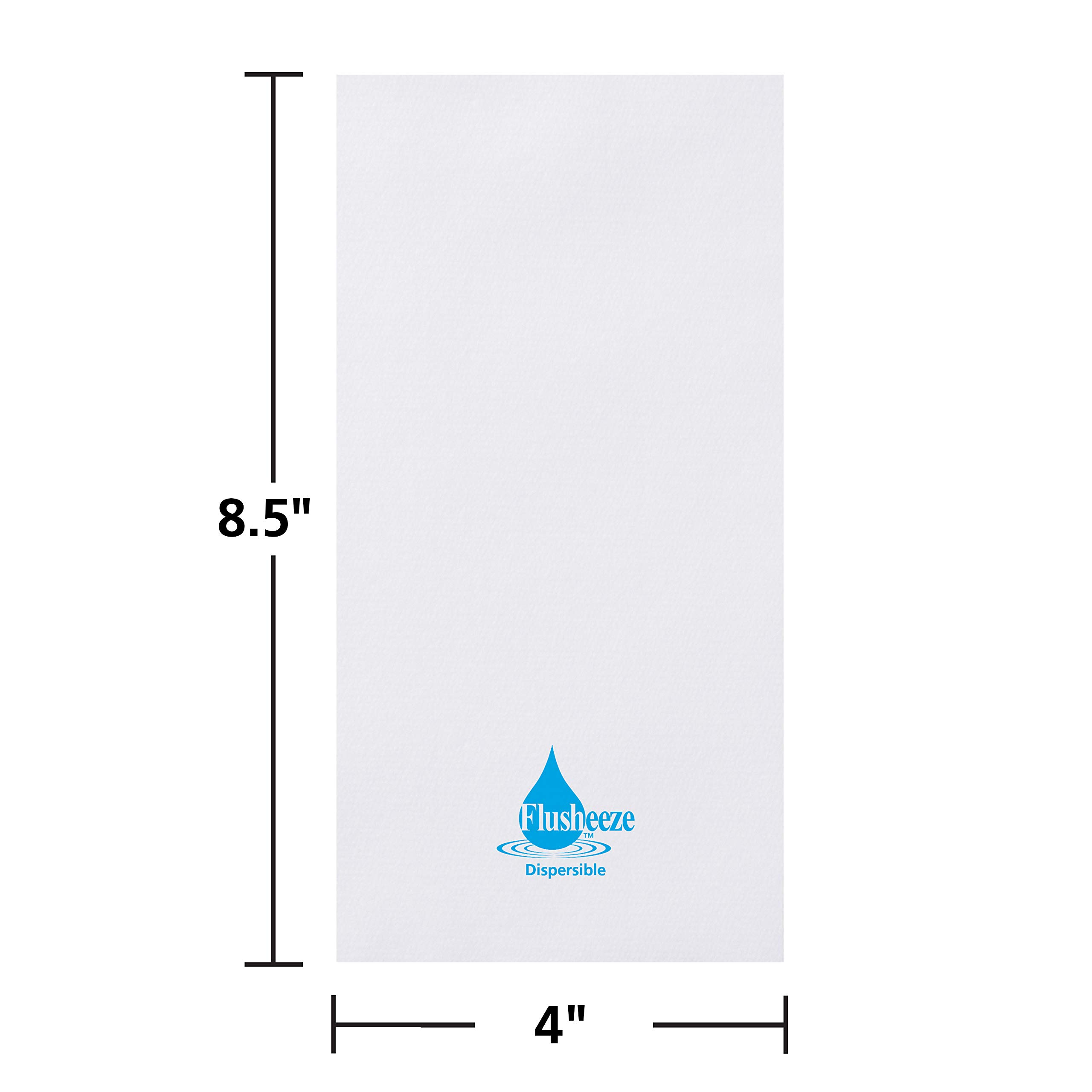 Hoffmaster 857002 Flusheeze 208-W Dispersible Guest Towel, 1/4 Fold, 8 x 17 Inches, White - Pack of 500 | Premium Disposable Hand Towels for Restaurants, Hotels, and Public Restrooms