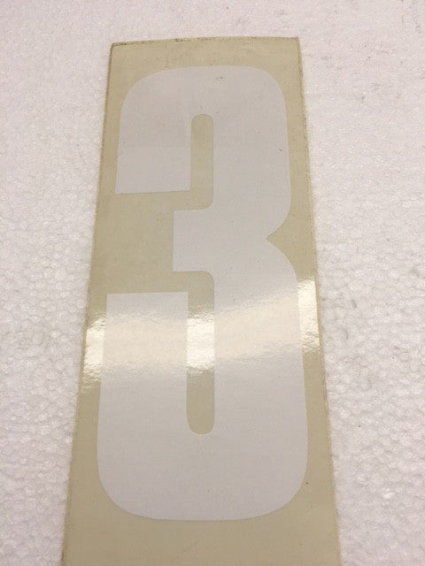 Number Stickers - White with Transparent Background for DIY Crafts, Scrapbooking, and School Projects