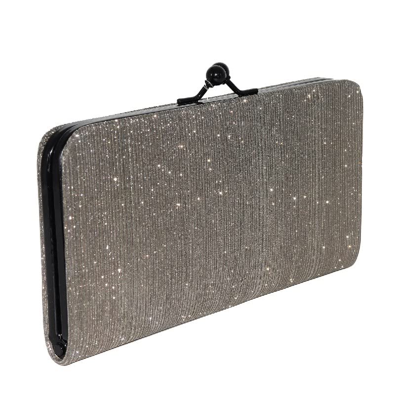 Sparkly Riwaan Glitter Clutch Purse for Women - Elegant Evening Bag with Secure Twist Lock Closure | Perfect Wedding Clutch, Bride Purse & Party Handbag (1 Unit) | Ideal for Prom, Cocktail Parties & Special Occasions
