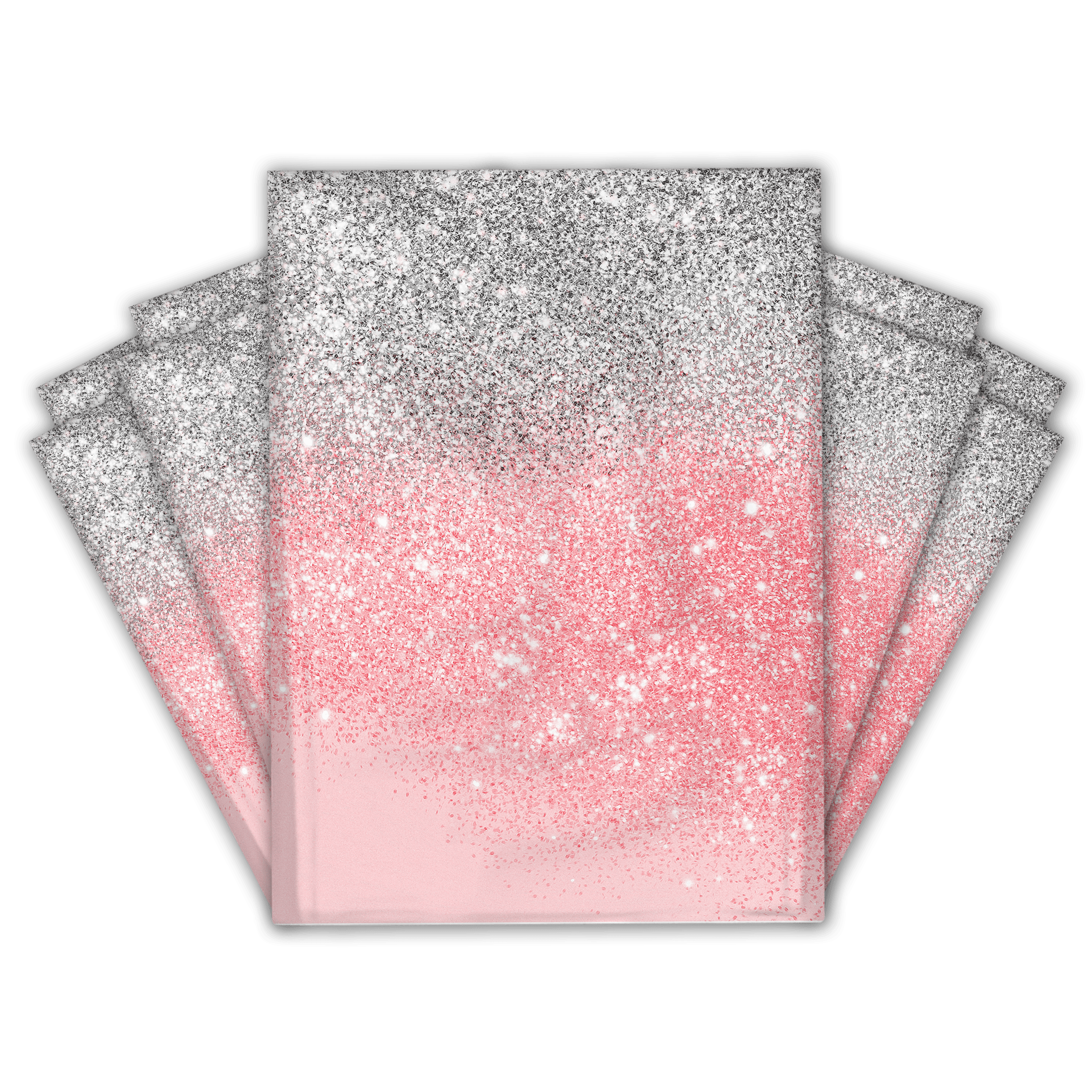 10x13 Inch Pink Glitter Poly Mailers - Waterproof Shipping Envelopes for Ecommerce, Premium Printed Mailing Bags - Perfect for Jewelry, Cosmetics & Small Business Packaging