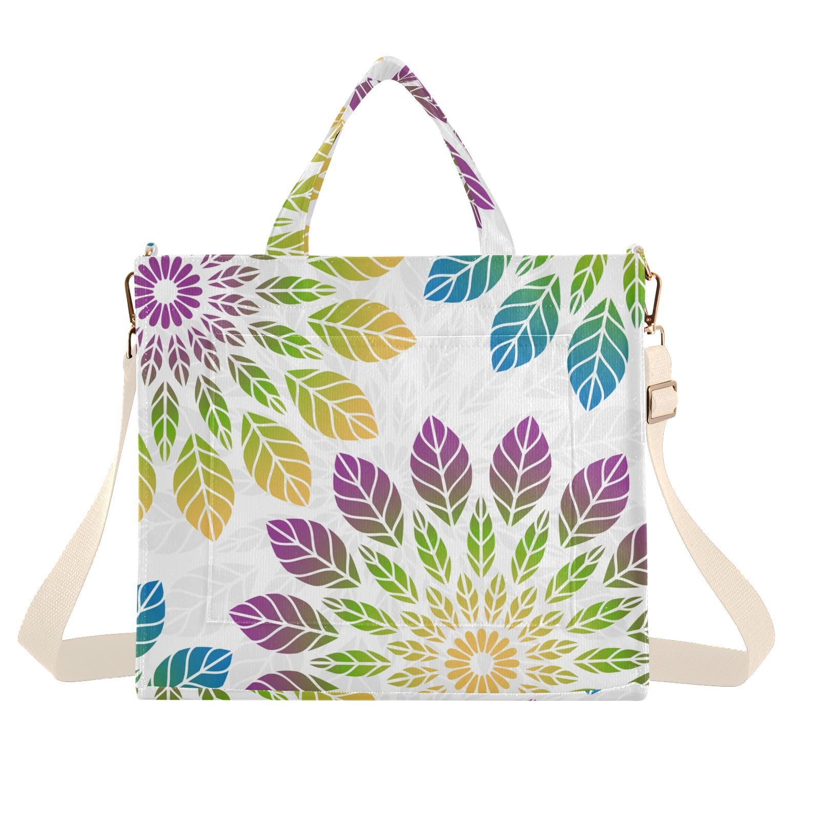 Boho Corduroy Tote Bag for Women - Crossbody Shoulder Purse for Teachers & Bridesmaids | Casual & Wedding Use