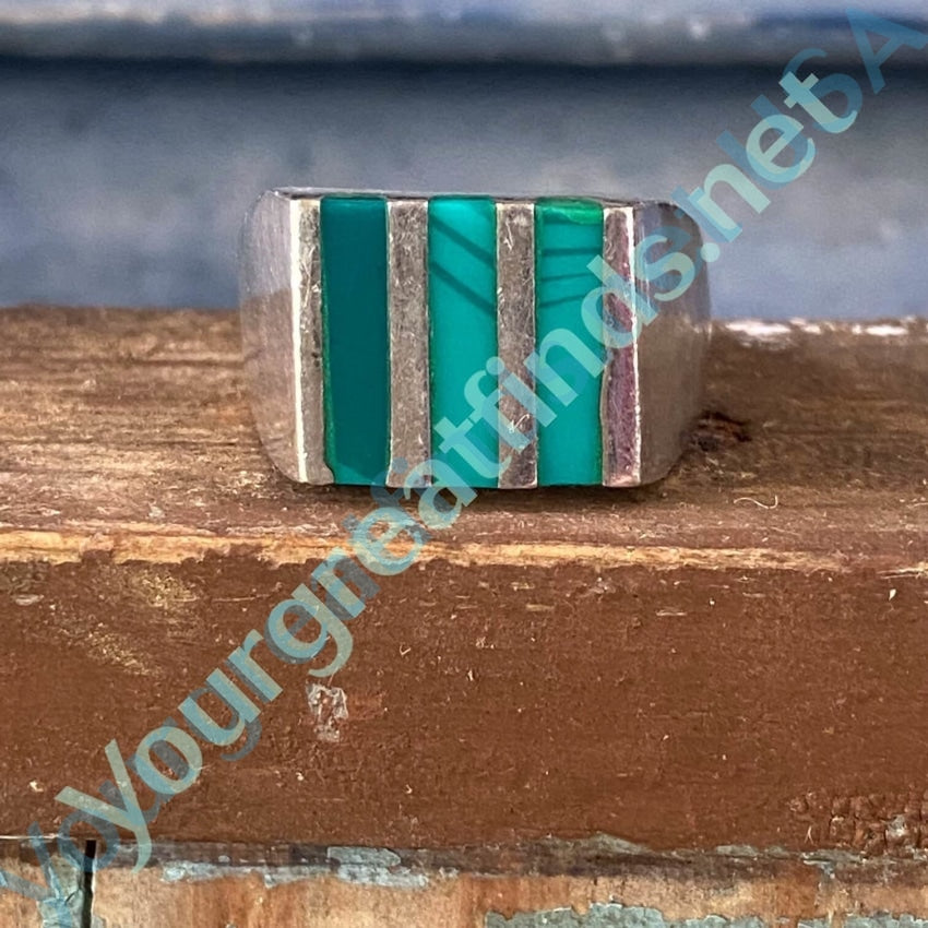 Art Glass Channel Inlay Sterling Silver Ring - Size 7 | Elegant Jewelry for Women, Perfect for Weddings, Anniversaries & Special Occasions