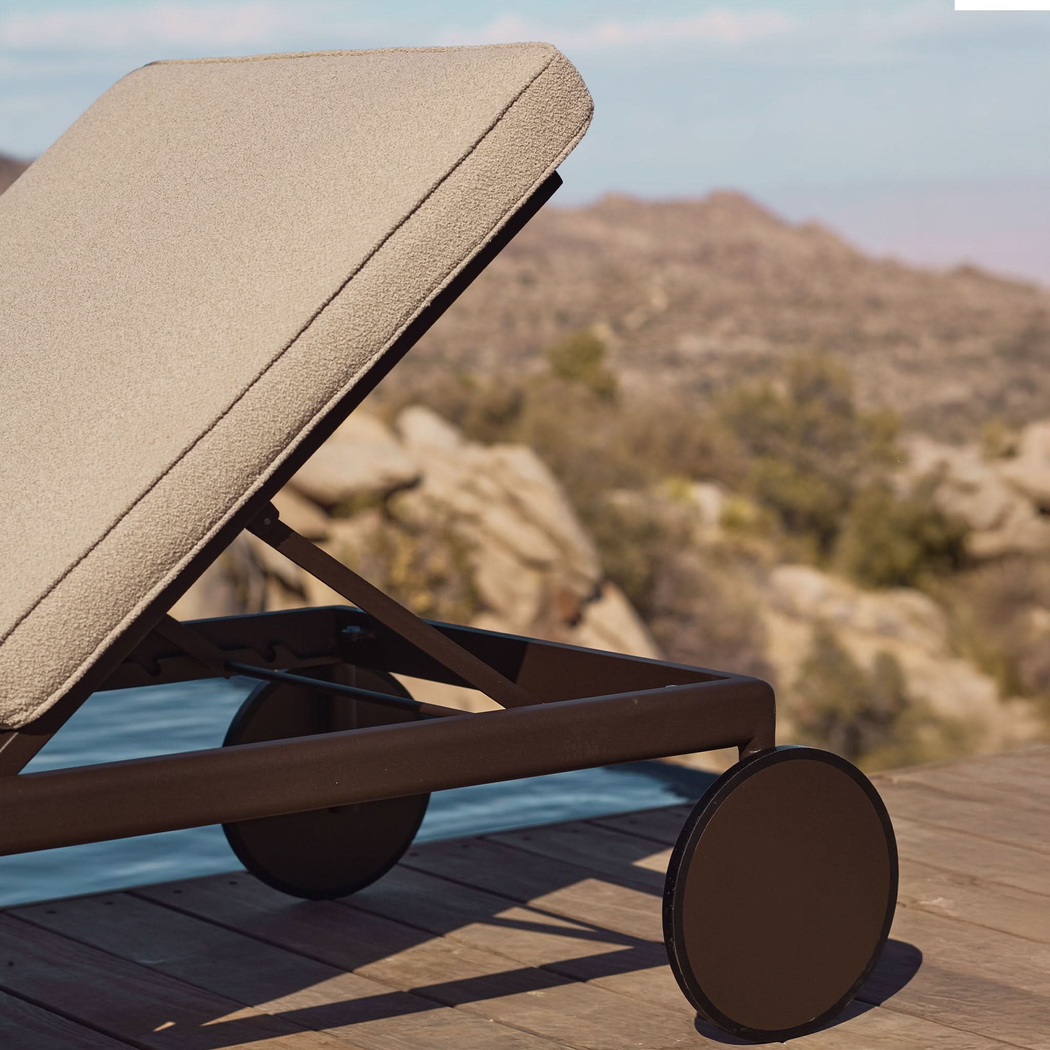 Andre Sun Lounge Chair - Outdoor Patio Furniture for Poolside, Beach, Garden Relaxation & Sunbathing