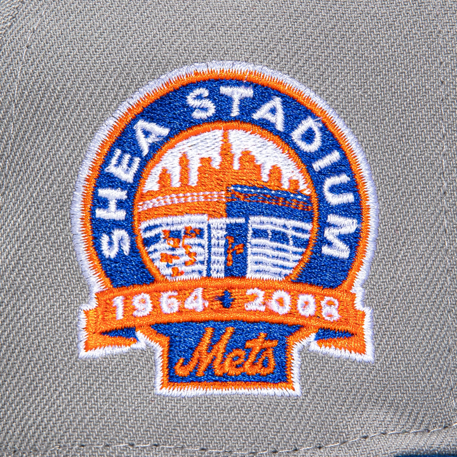 New Era 59Fifty New York Mets Shea Stadium Patch Snapback Hat - Grey & Royal Blue Baseball Cap for Men - Perfect for MLB Games, Sports Events & Streetwear Fashion