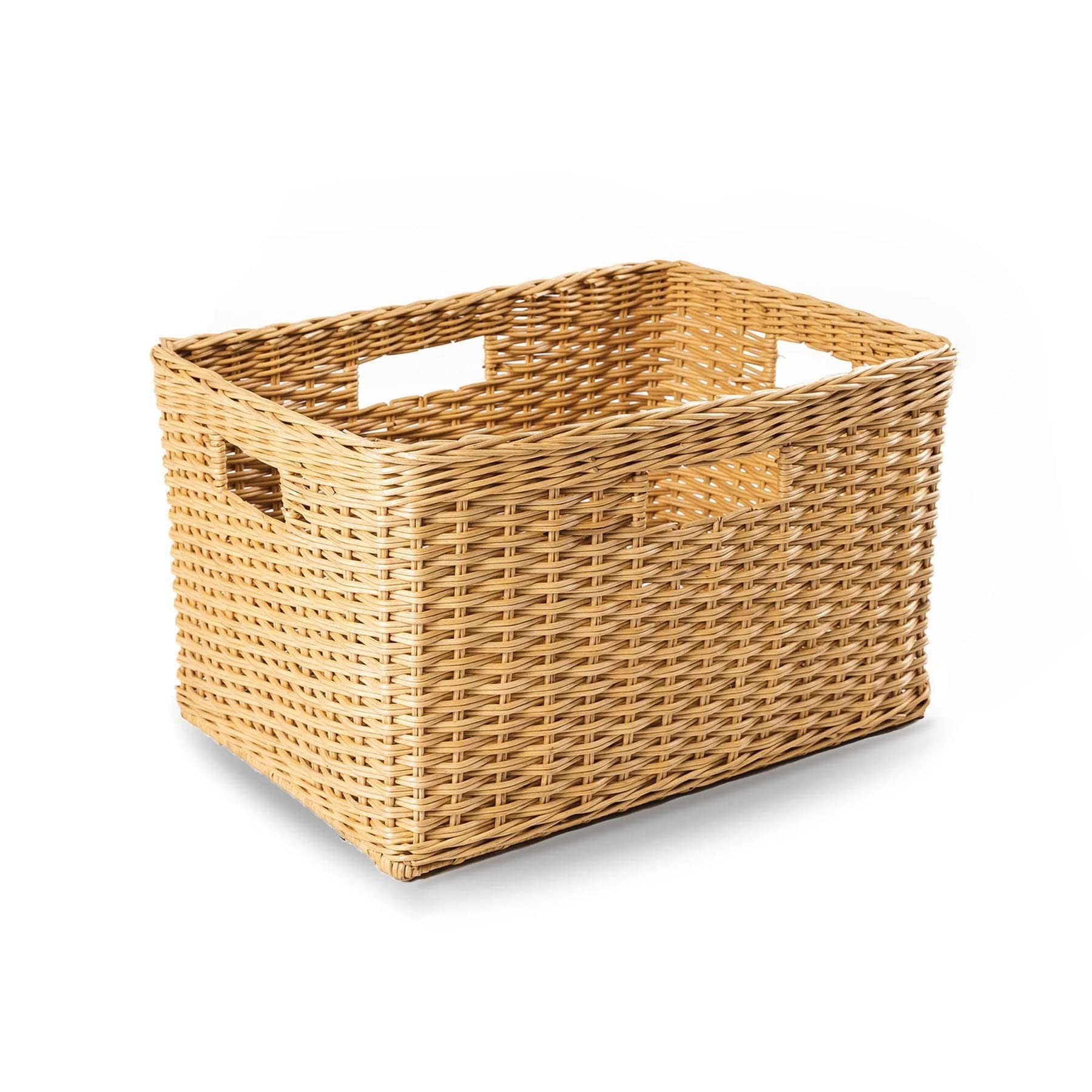 Tall Rectangular Wicker Storage Basket - Large 22.5
