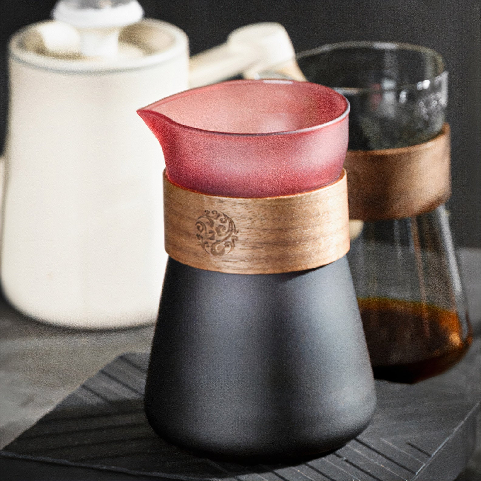 Premium V60 Pour Over Coffee Maker Set with Glass Dripper - Perfect for Home Baristas & Specialty Coffee Lovers - Ideal for Morning Brews & Coffee Tasting Sessions