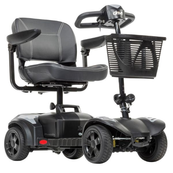 Drive Medical Phoenix LT 4 Wheel Mobility Scooter - Lightweight & Portable Electric Scooter for Adults & Seniors - Perfect for Shopping, Travel & Outdoor Activities