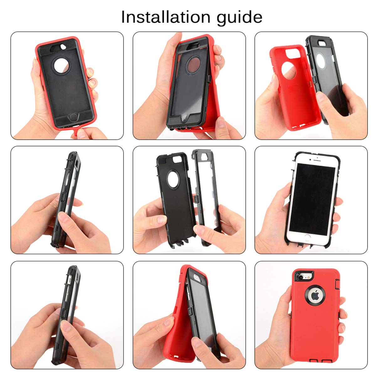 MAXCURY Heavy Duty Shockproof Case for iPhone 6/6S (4.7