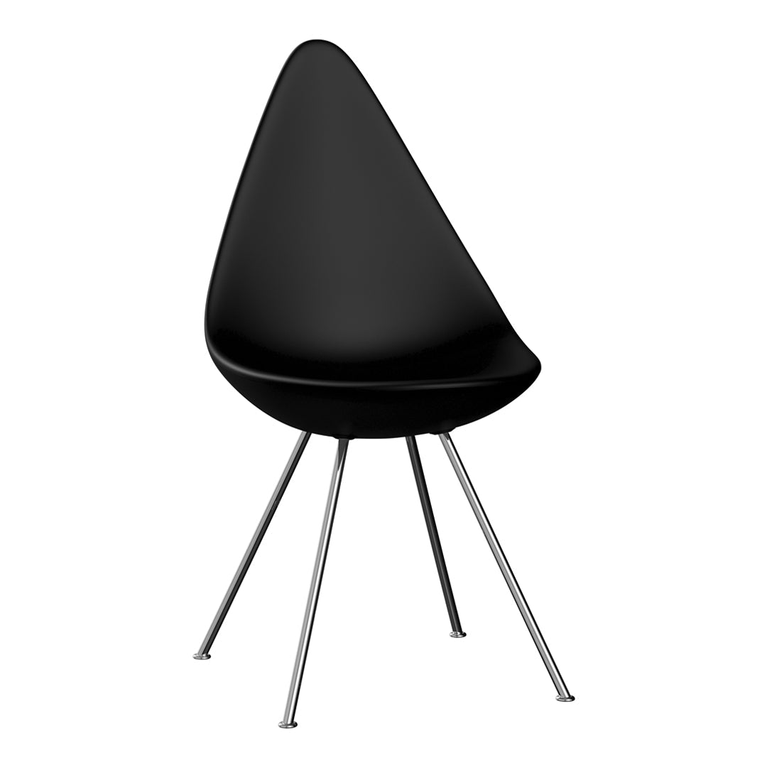 Drop Chair Plastic - Modern Lightweight Indoor/Outdoor Stackable Chair for Home, Office, and Patio Use