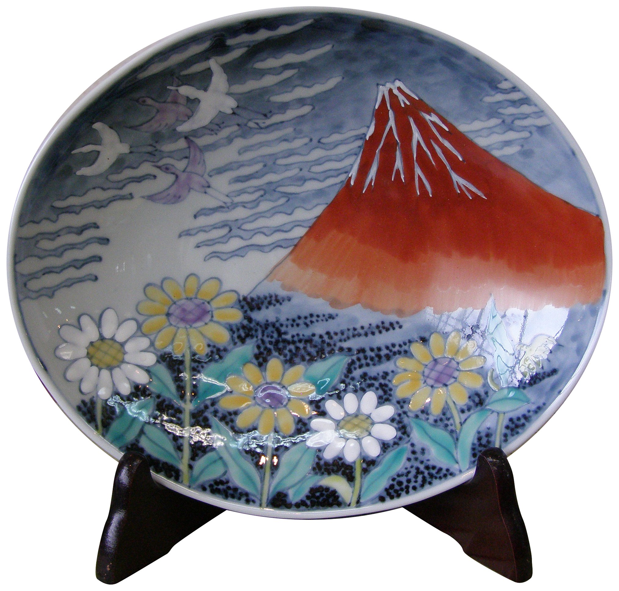 Ishimaru Pottery 009496C600 Yumeji Red Fuji Oval Pot - Japanese Ceramic Planter for Indoor Plants, Home Decor & Gift Ideas | Perfect for Succulents, Flowers & Tabletop Displays