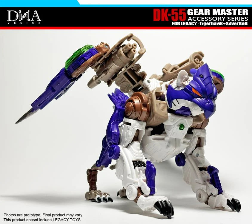 DNA Design DK 55 Upgrade Kit for Legacy Tigerhawk & Silverbolt - Transformers Gear Master Parts - Perfect for Collectors & Custom Figure Modifications