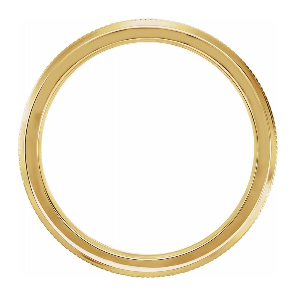 The Black Bow 2.5mm 10K Yellow Gold Knife Edge Standard Fit Band - Perfect for Weddings, Anniversaries, and Everyday Elegance