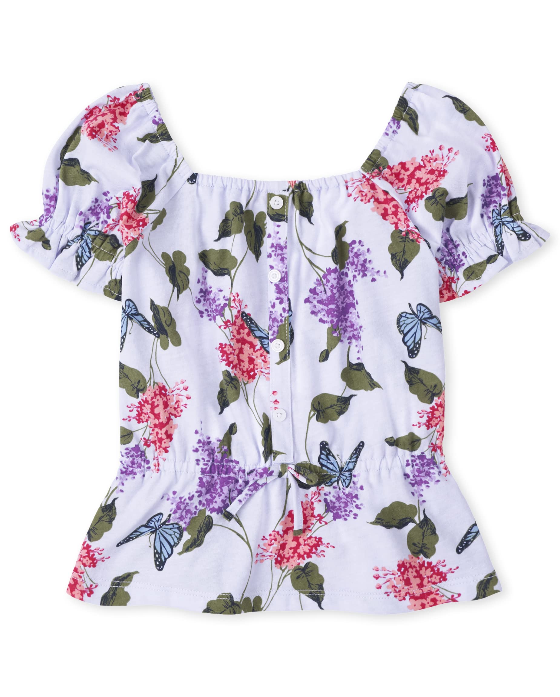 The Children's Place Girls' Short Sleeve Fashion Shirt - Cute Casual Top for School, Playdates & Summer Outfits | Soft Cotton Tee for Toddler & Kids