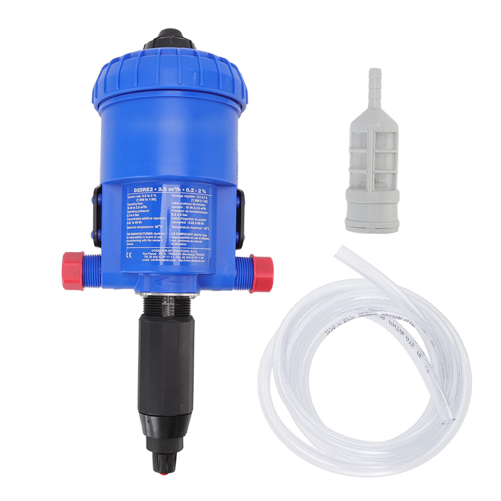 Zerodis G3/4 Male Thread Auto Fertilizer Injector - Adjustable 0.2-2% Liquid Dispenser for Agriculture & Animal Husbandry | Dosing System for Hydroponics, Irrigation & Greenhouse Farming